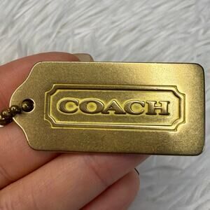1.5” y2k COACH Vintage Fob Bag Charm Hang tag Hangtag